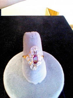 Ruby ring with Diamonds $769